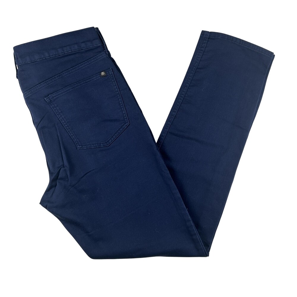 Banana Republic Jeans Mens 34x32 Dark Wash Blue Skinny Stretch Denim Zip Fly